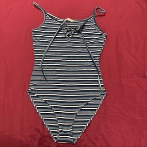 stripped body suit